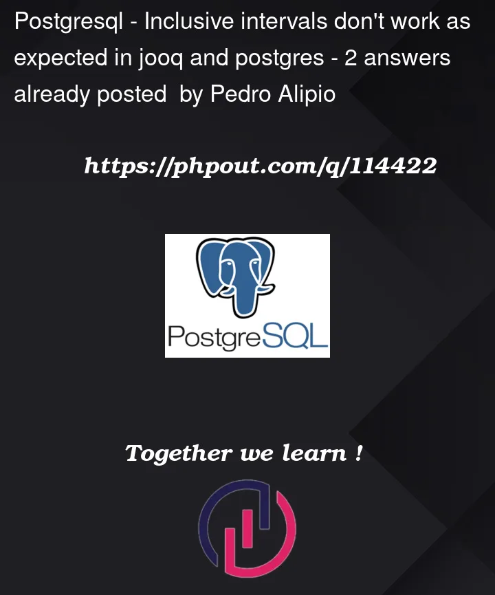 Question 114422 in PostgreSQL