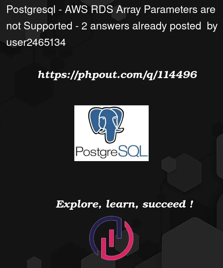 Question 114496 in PostgreSQL