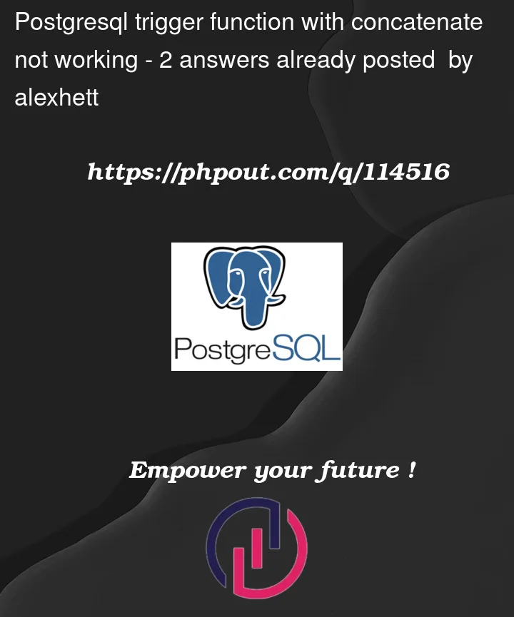 Question 114516 in PostgreSQL