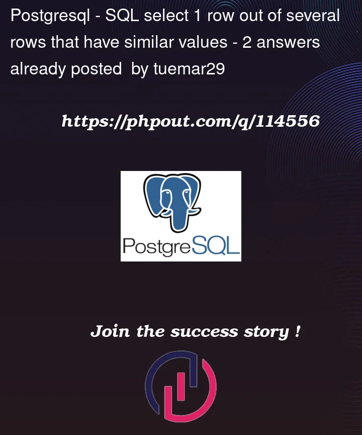 Question 114556 in PostgreSQL