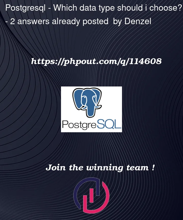 Question 114608 in PostgreSQL