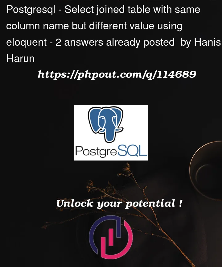 Question 114689 in PostgreSQL