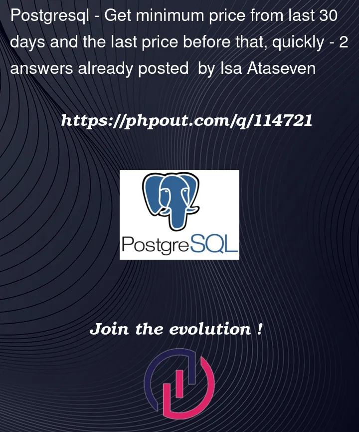 Question 114721 in PostgreSQL