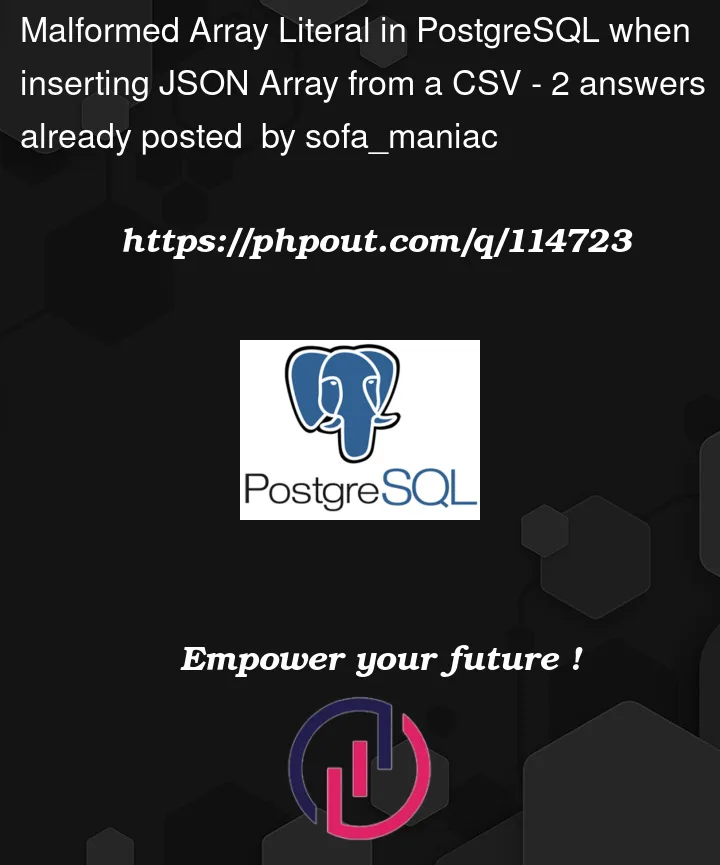 Question 114723 in PostgreSQL