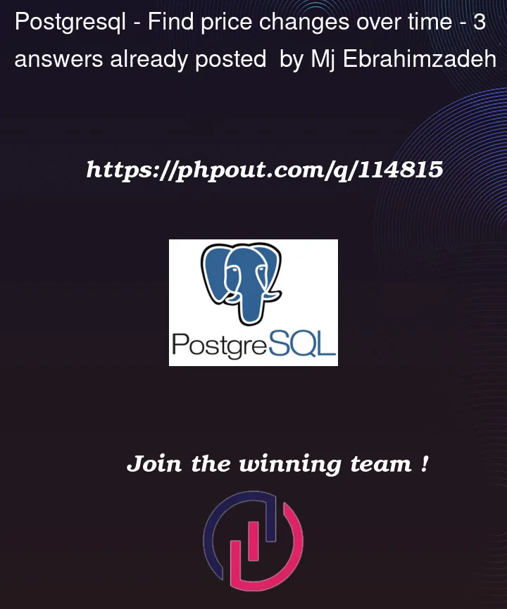 Question 114815 in PostgreSQL