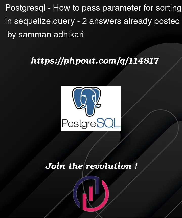 Question 114817 in PostgreSQL