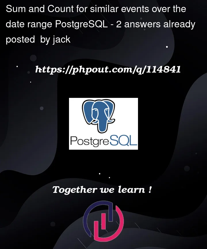 Question 114841 in PostgreSQL