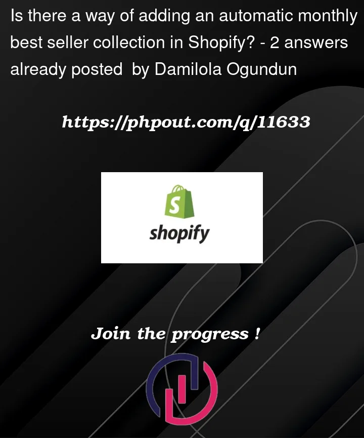 Question 11633 in Shopify