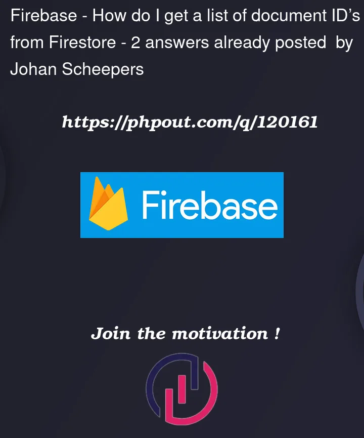 Question 120161 in Firebase