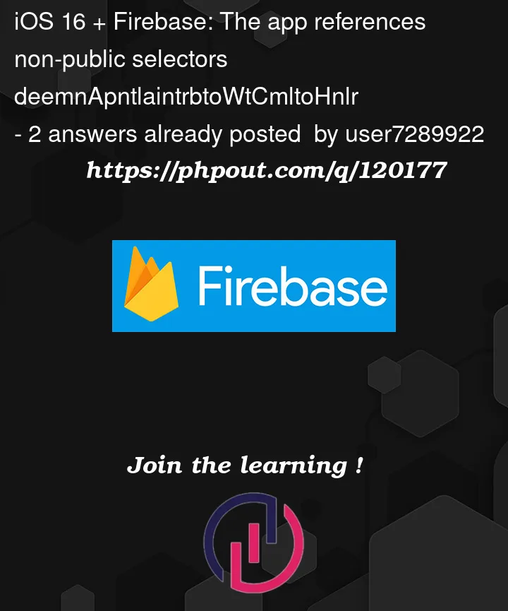 Question 120177 in Firebase