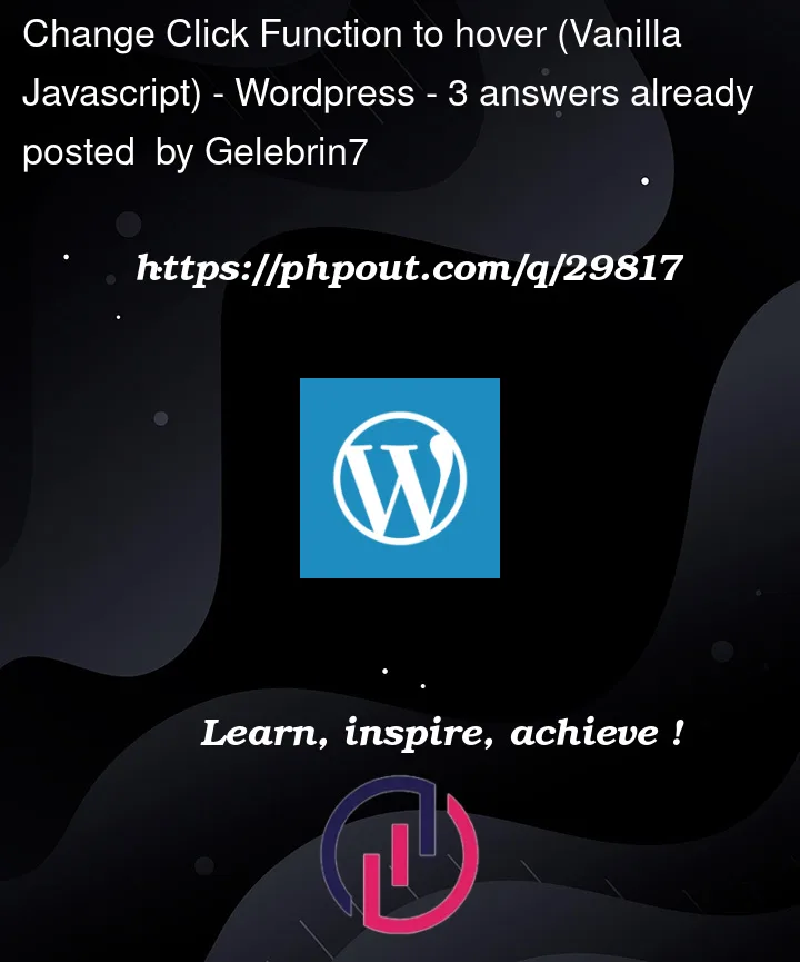 Question 29817 in Wordpress