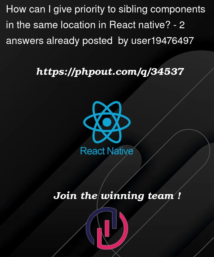 Question 34537 in React native