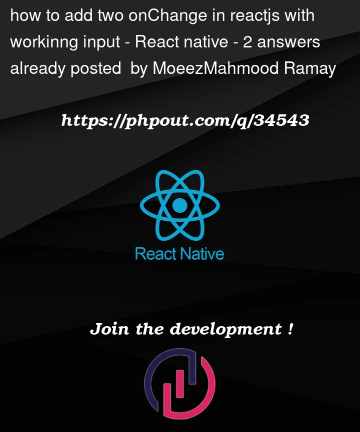 Question 34543 in React native