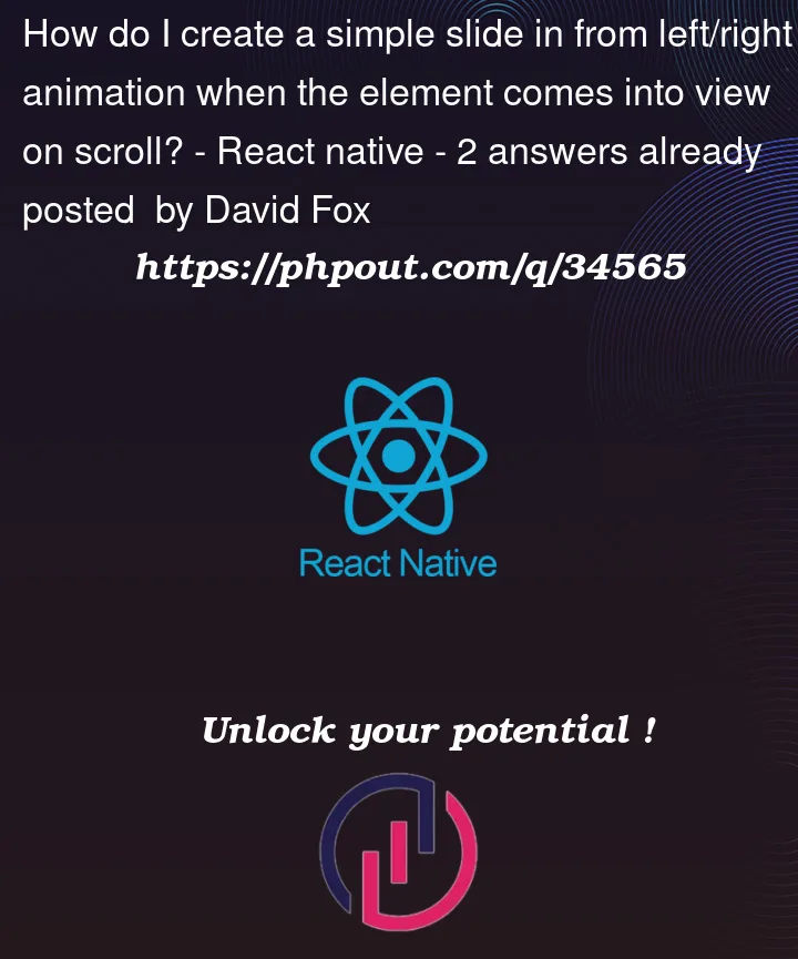 Question 34565 in React native