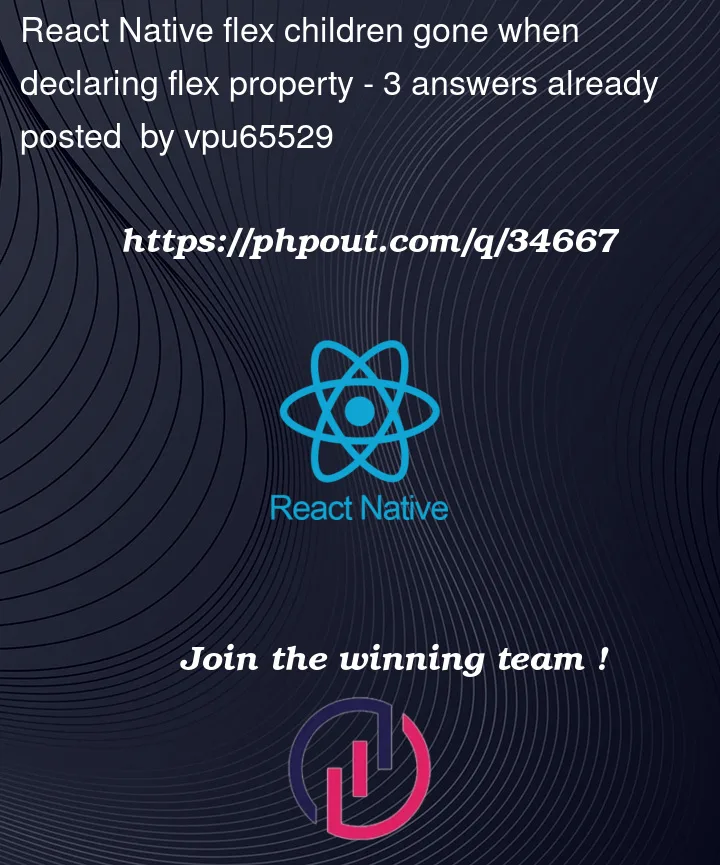 Question 34667 in React native