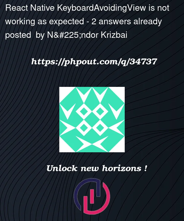 Question 34737 in React native