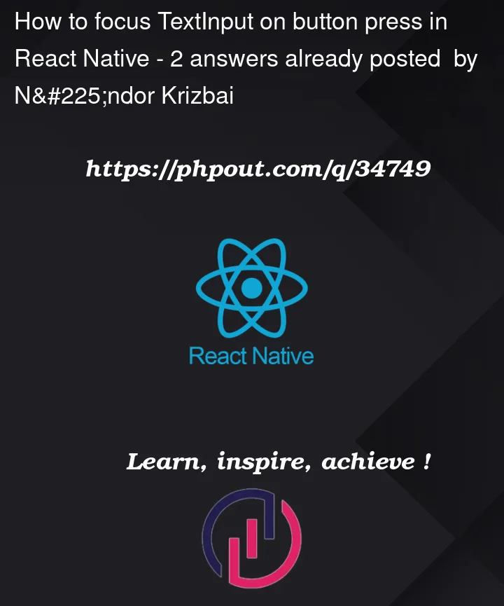 Question 34749 in React native