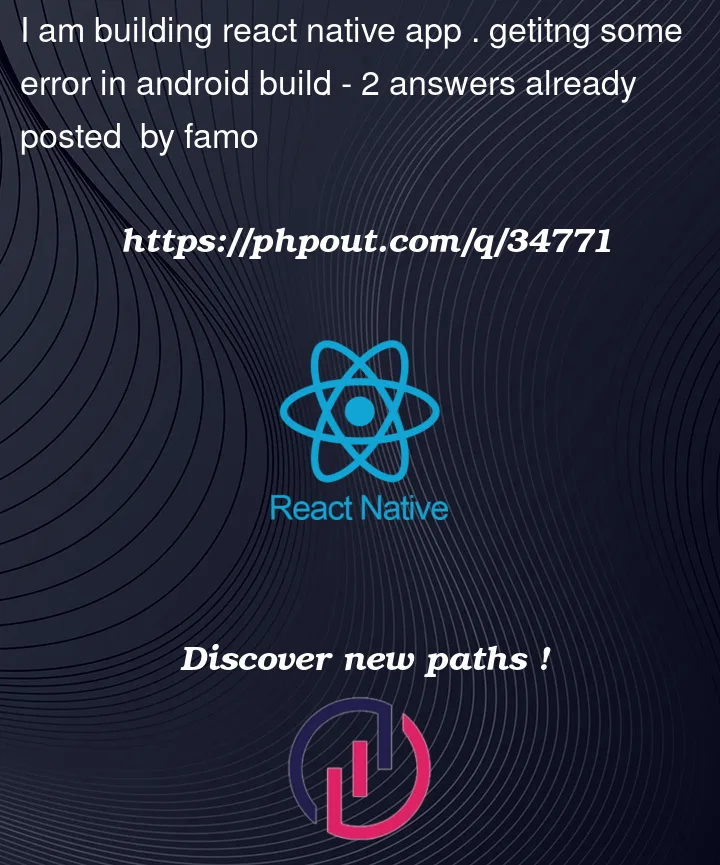 Question 34771 in React native