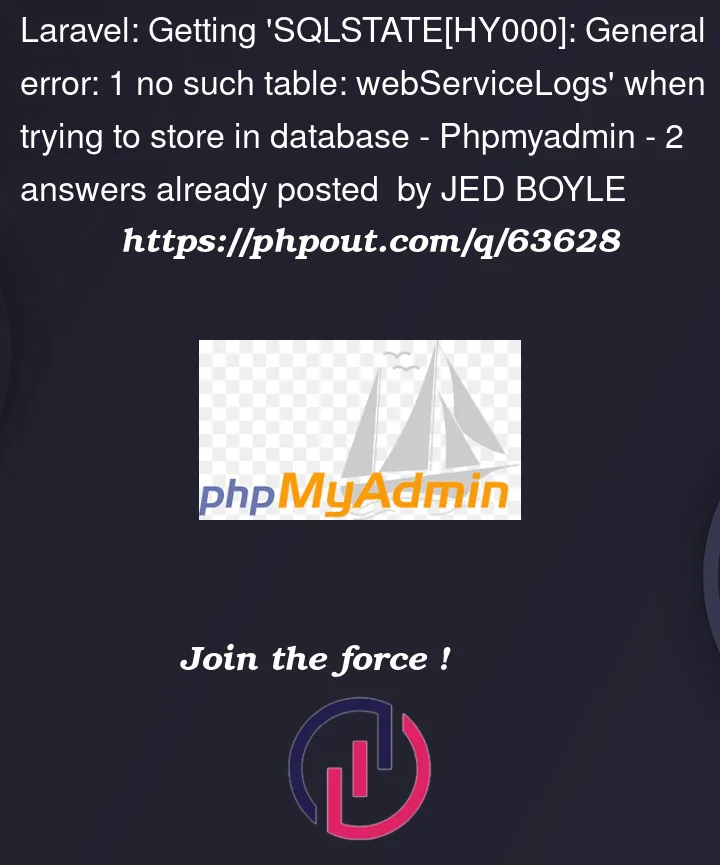 Question 63628 in PhpMyAdmin