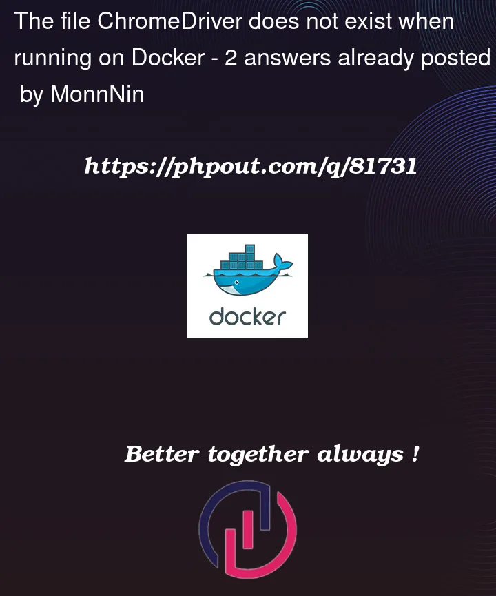 Question 81731 in Docker