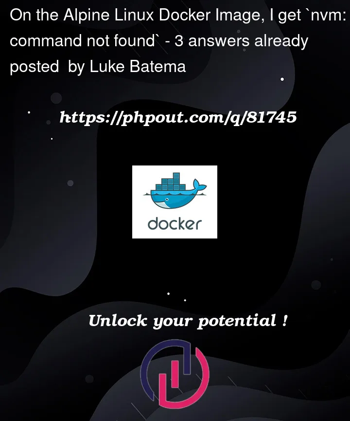 Question 81745 in Docker