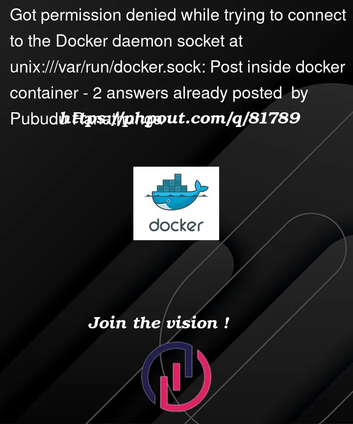 Question 81789 in Docker