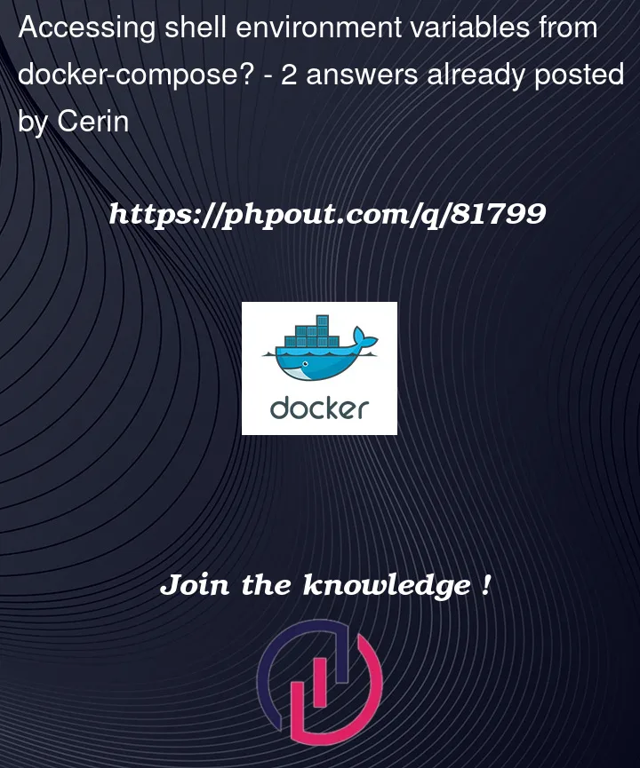 Question 81799 in Docker