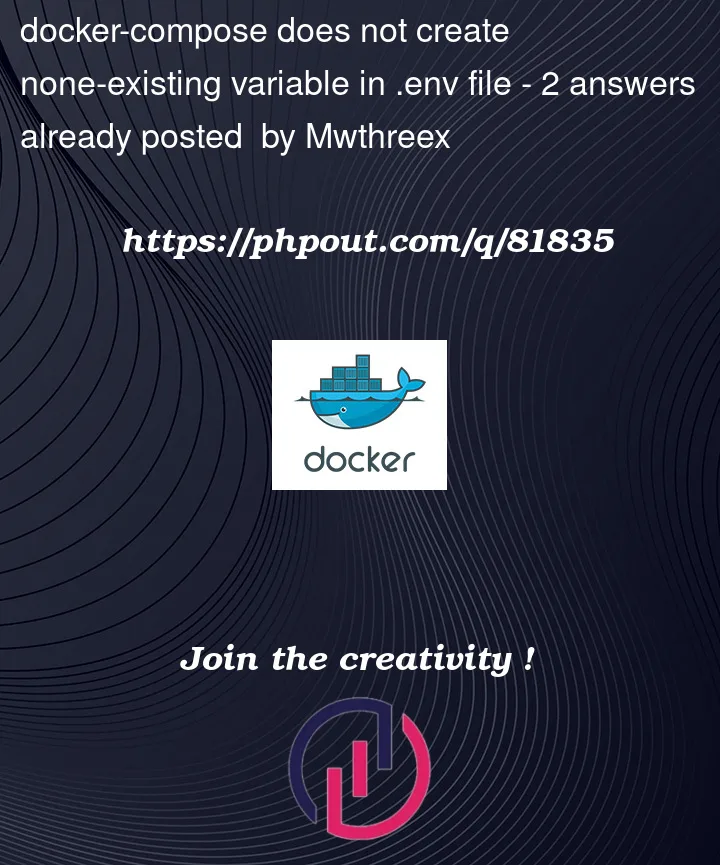 Question 81835 in Docker