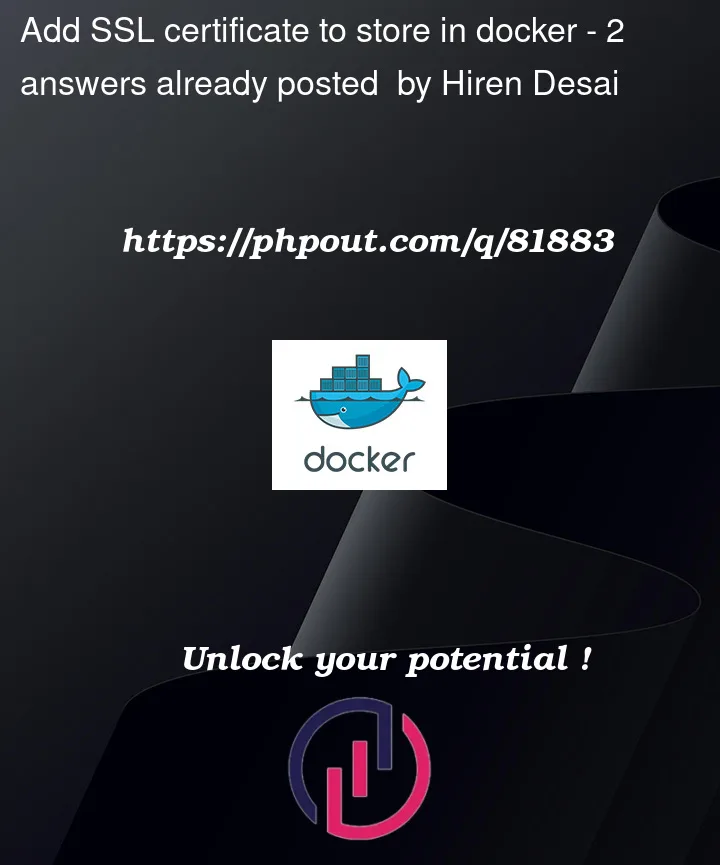 Question 81883 in Docker