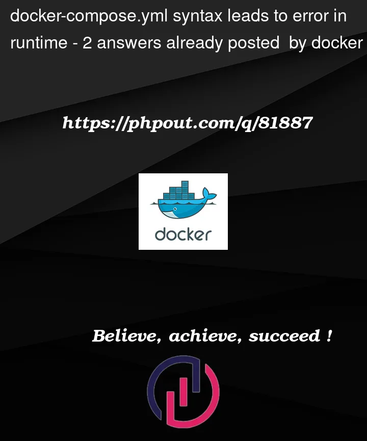 Question 81887 in Docker