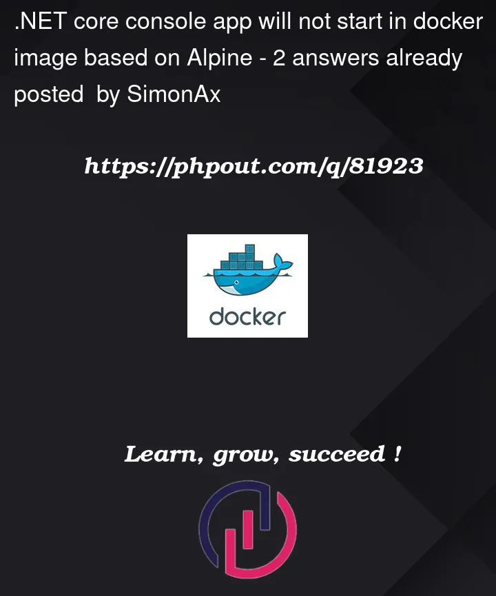 Question 81923 in Docker