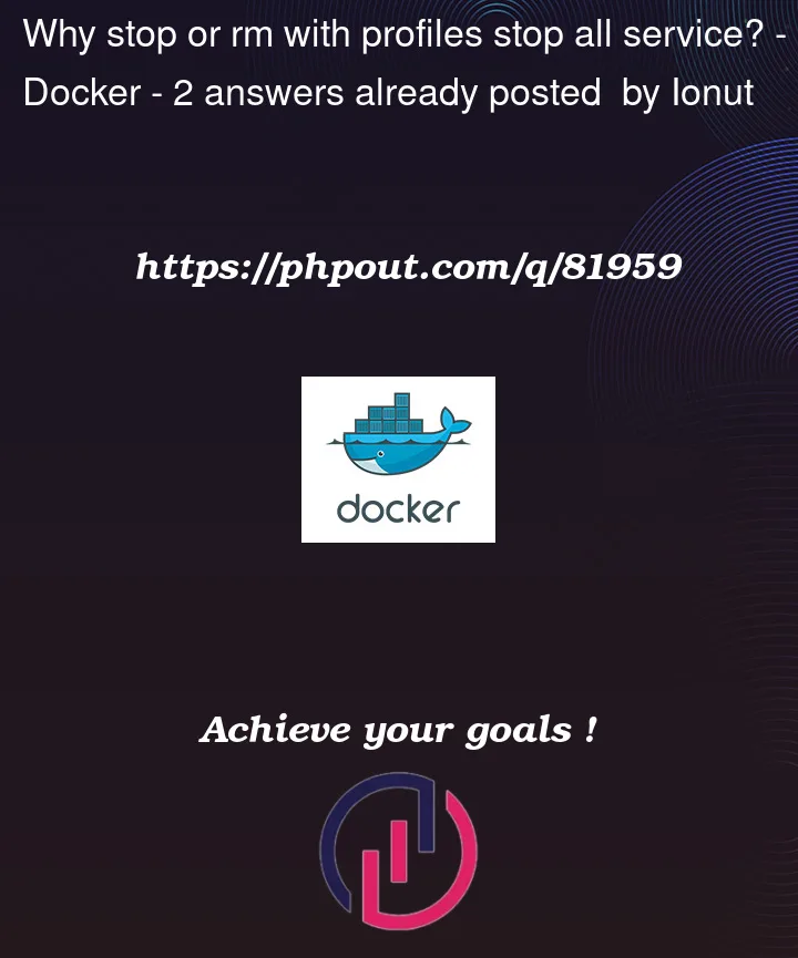 Question 81959 in Docker