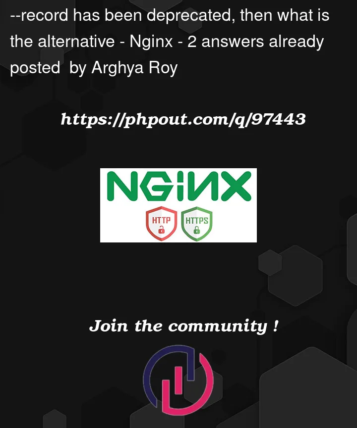 Question 97443 in Nginx