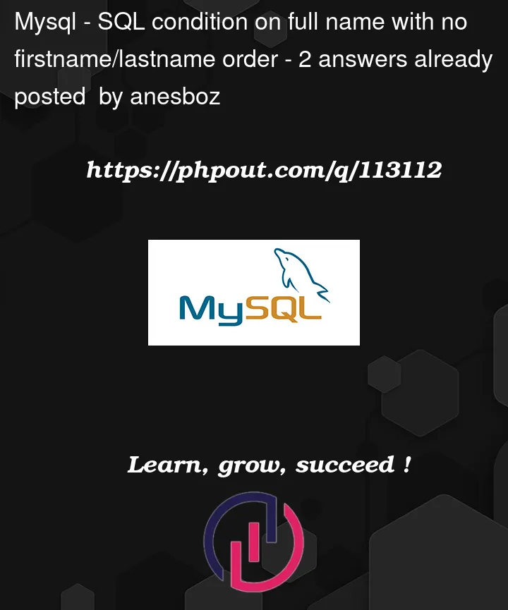 Question 113112 in Mysql