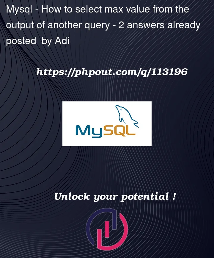 Question 113196 in Mysql