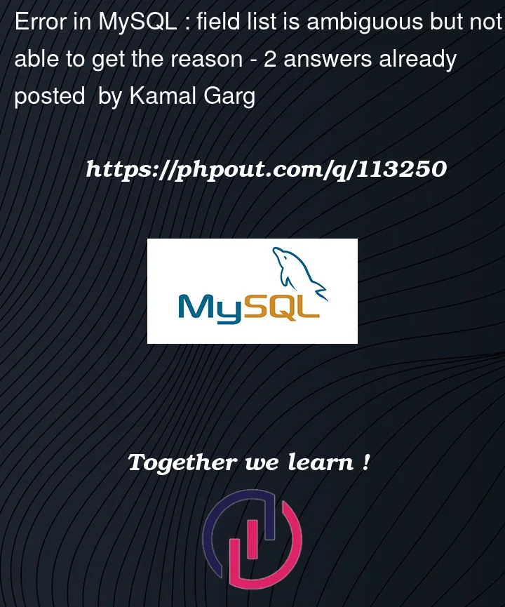 Question 113250 in Mysql