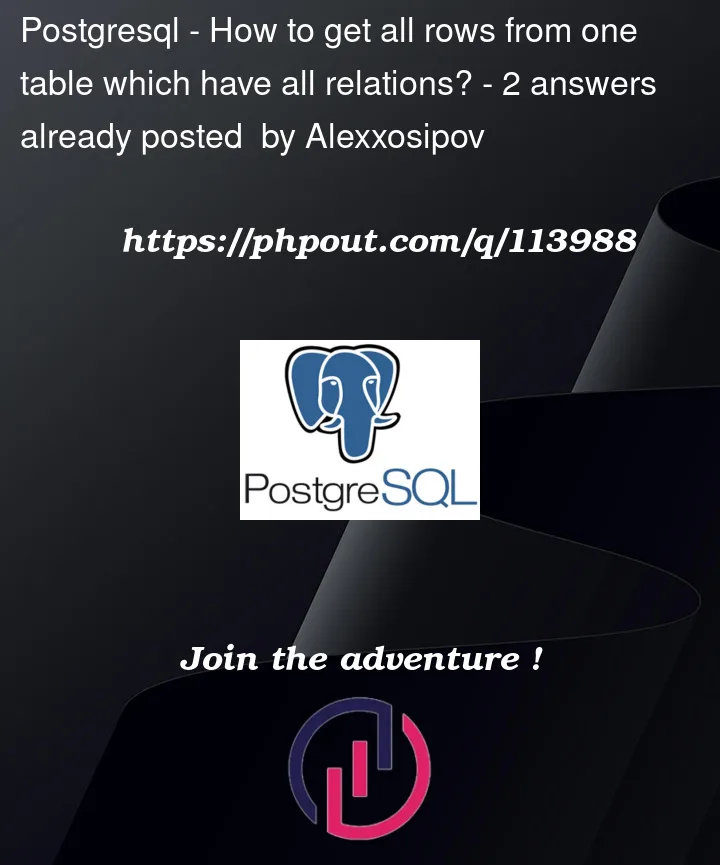 Question 113988 in PostgreSQL