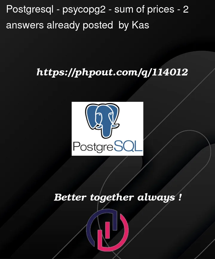 Question 114012 in PostgreSQL