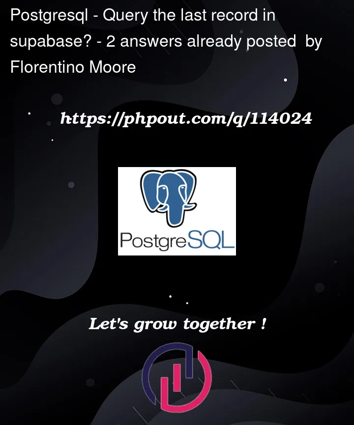 Question 114024 in PostgreSQL