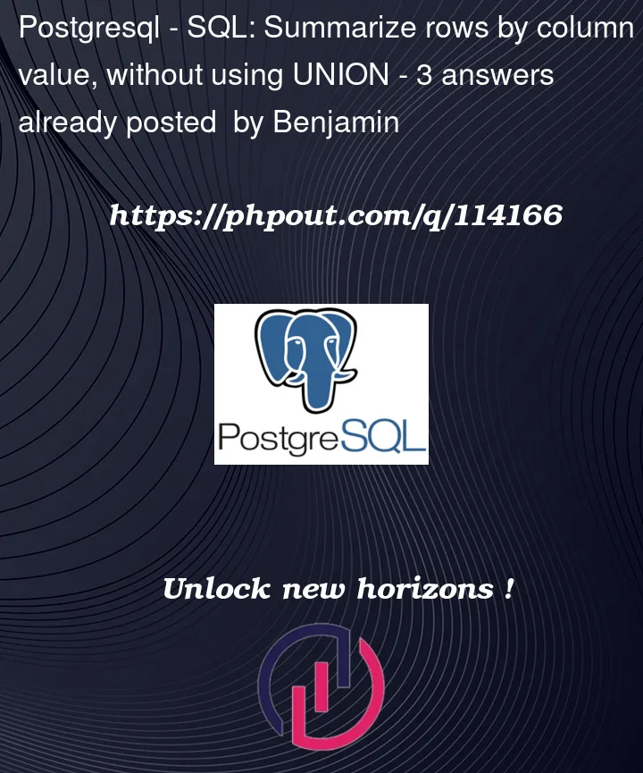 Question 114166 in PostgreSQL