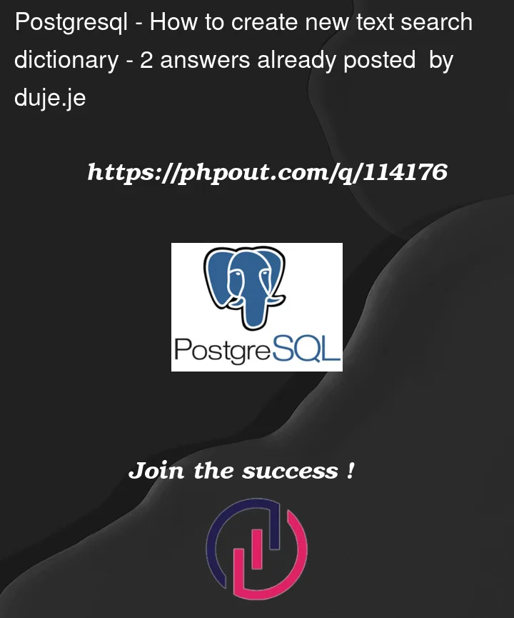 Question 114176 in PostgreSQL