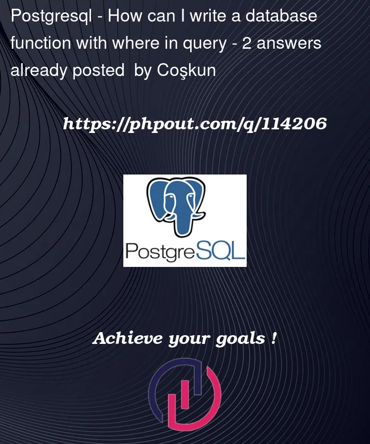 Question 114206 in PostgreSQL