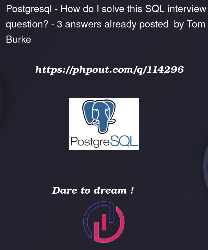 Question 114296 in PostgreSQL