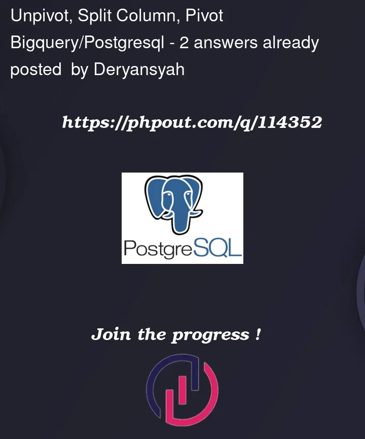 Question 114352 in PostgreSQL