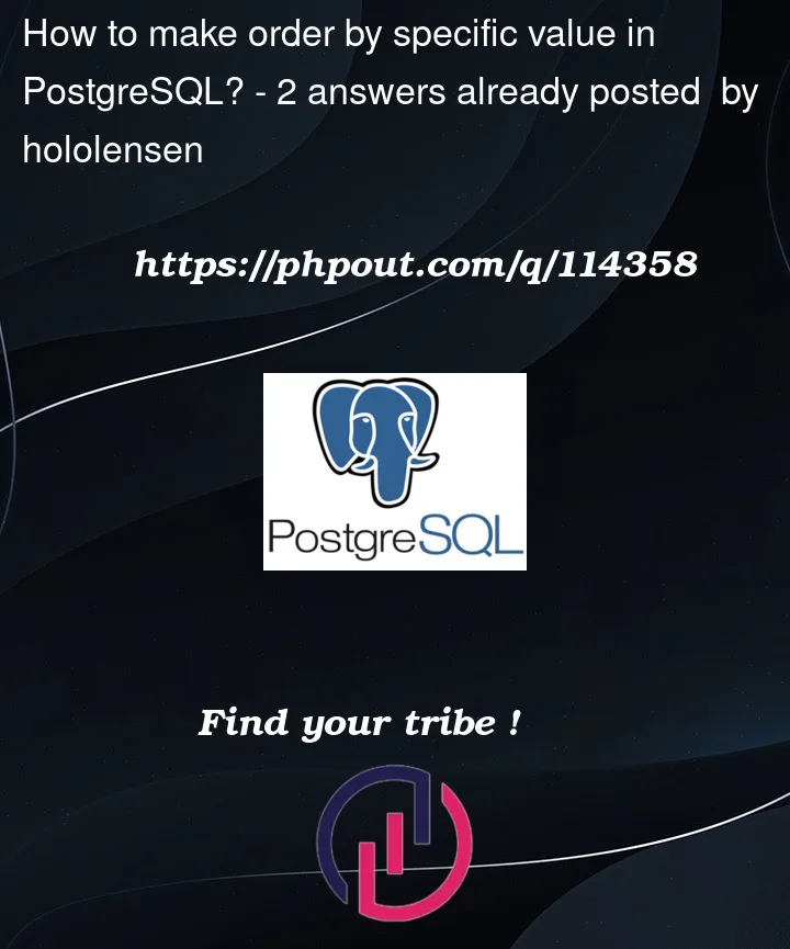 Question 114358 in PostgreSQL