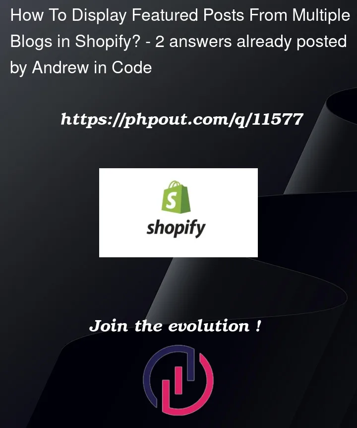 Question 11577 in Shopify