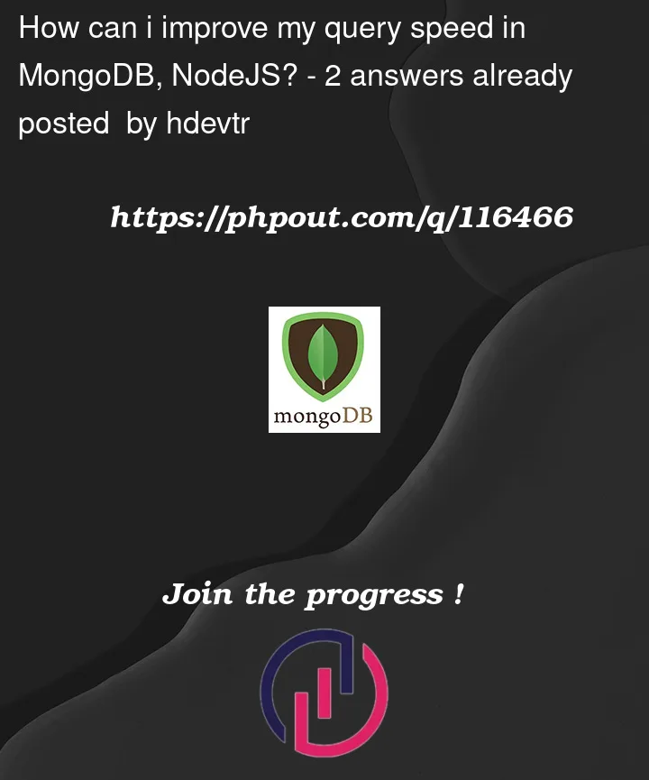 Question 116466 in Mongodb