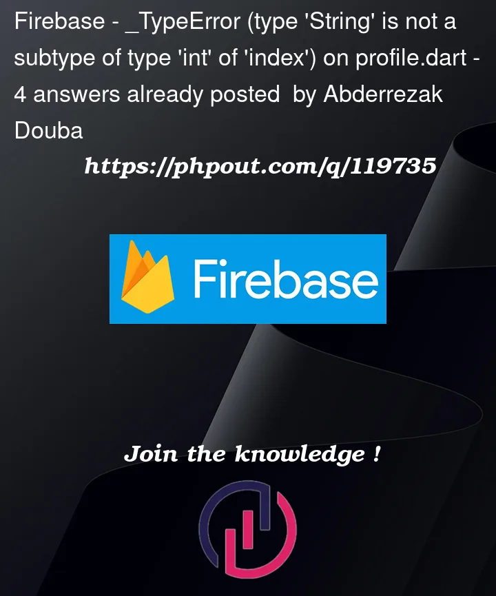 Question 119735 in Firebase