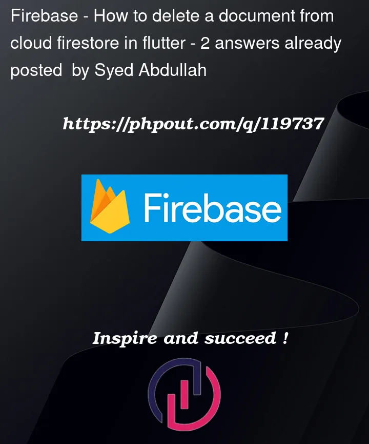 Question 119737 in Firebase