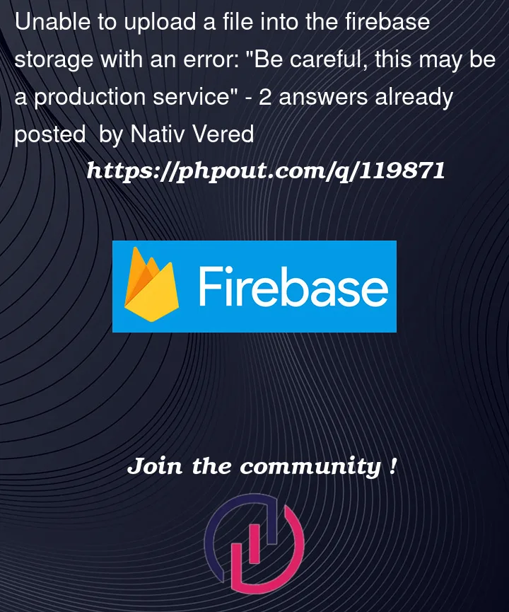 Question 119871 in Firebase